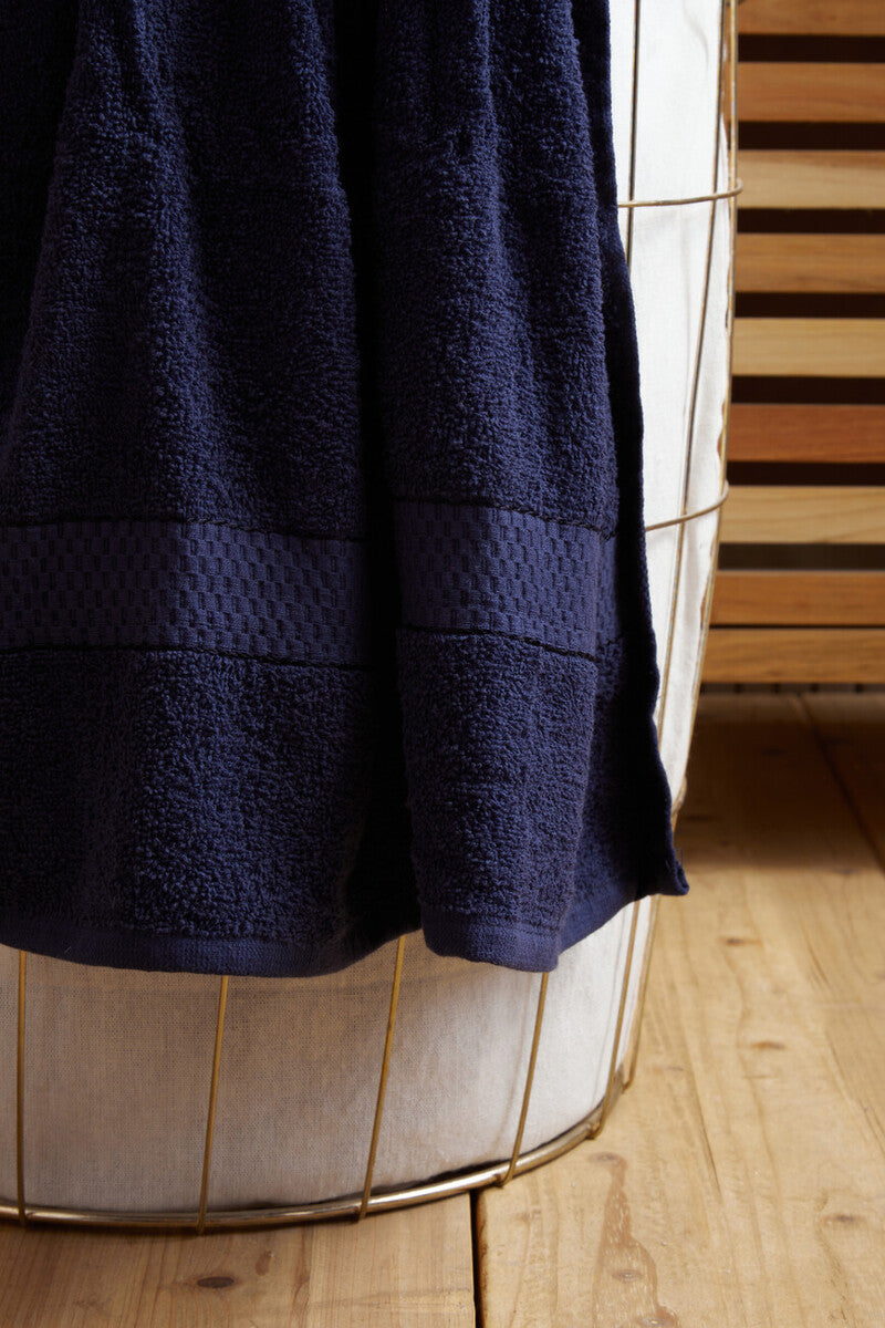 Orsina Navy Blue Towel Set – 6 Piece Absorbent Terry Cloth Linens
