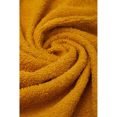 Orsina Thread and Loom 6 Piece Mustard Towel Set | Absorbent Terry