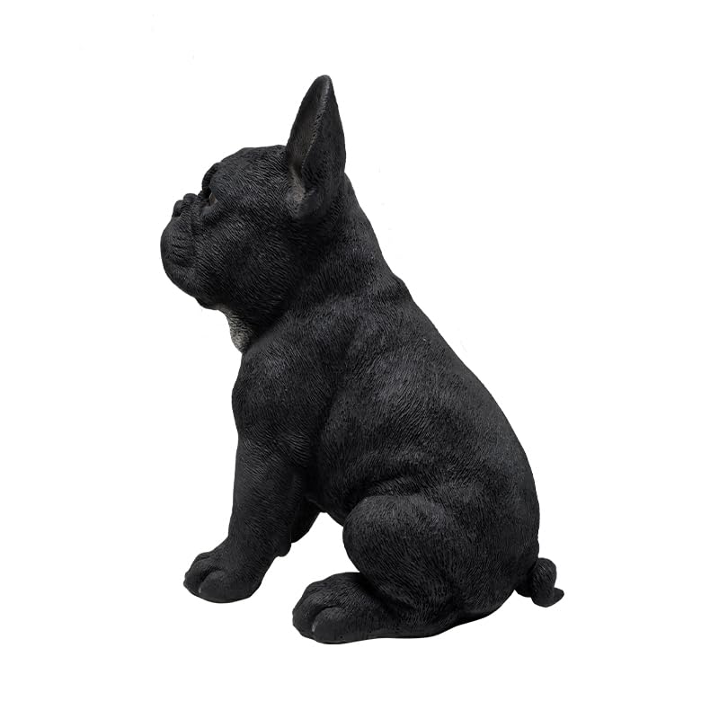 G&H Decor French Bulldog Statue – 30cm Realistic Polyresin Dog Figurine