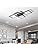 Modern LED Ceiling Light | 45W Dimmable Square Lamp with Remote