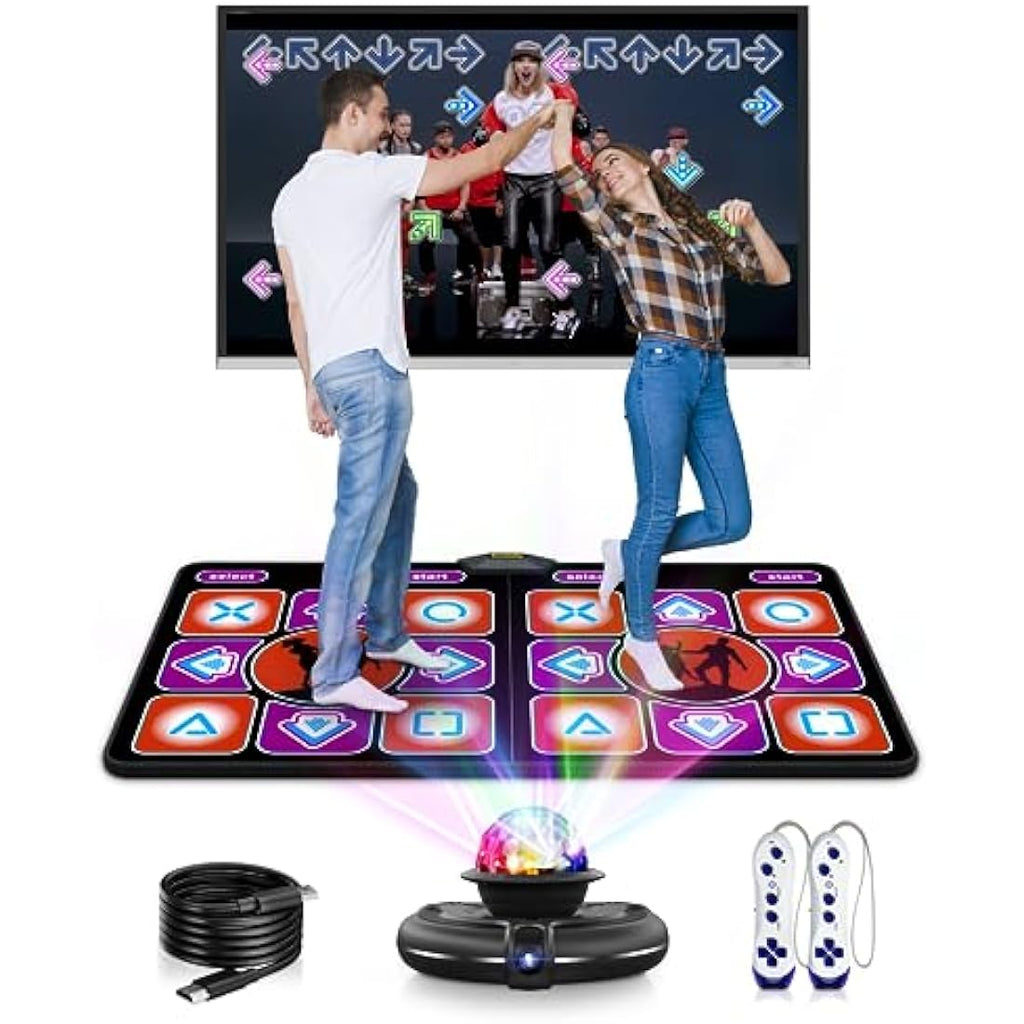 Jolof Store Acelufly Dance Mat – Double Wireless Flannel Pad with Camera