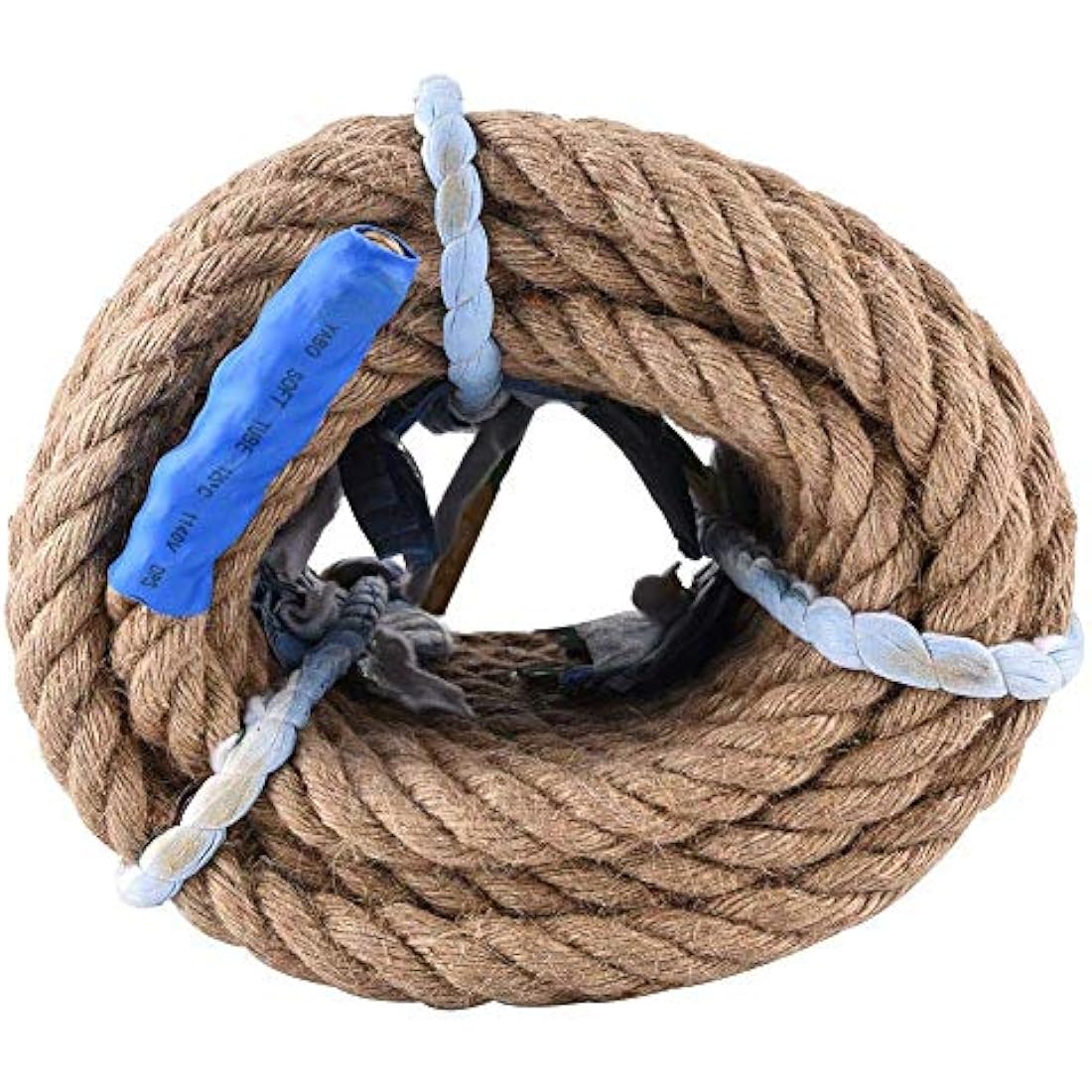 Alomejor 20m Natural Jute Rope – 20mm Heavy Duty Tug-of-War Twine
