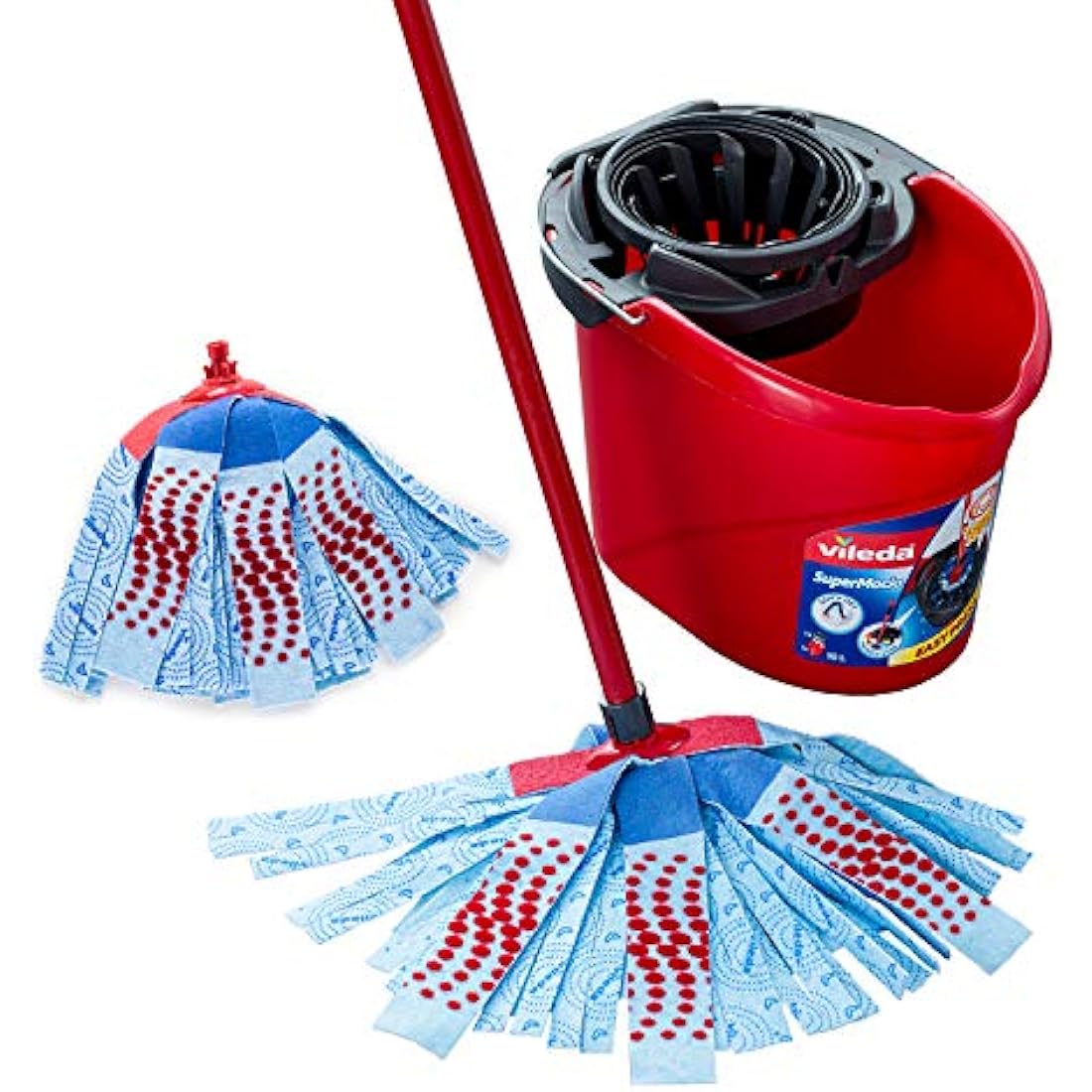 Vileda SuperMocio 3 Action XL Mop and Bucket Set with Extra Refill