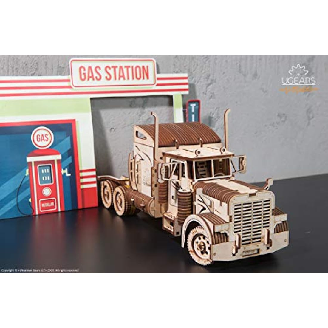 UGEARS Heavy Boy Truck VM-03 Trailer - 3D Wooden Model Kit for Adults