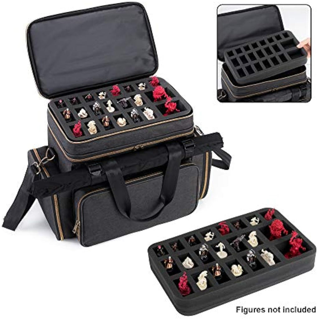Trunab Tabletop RPG Adventurer's Bag | DND Bag with Miniature Storage