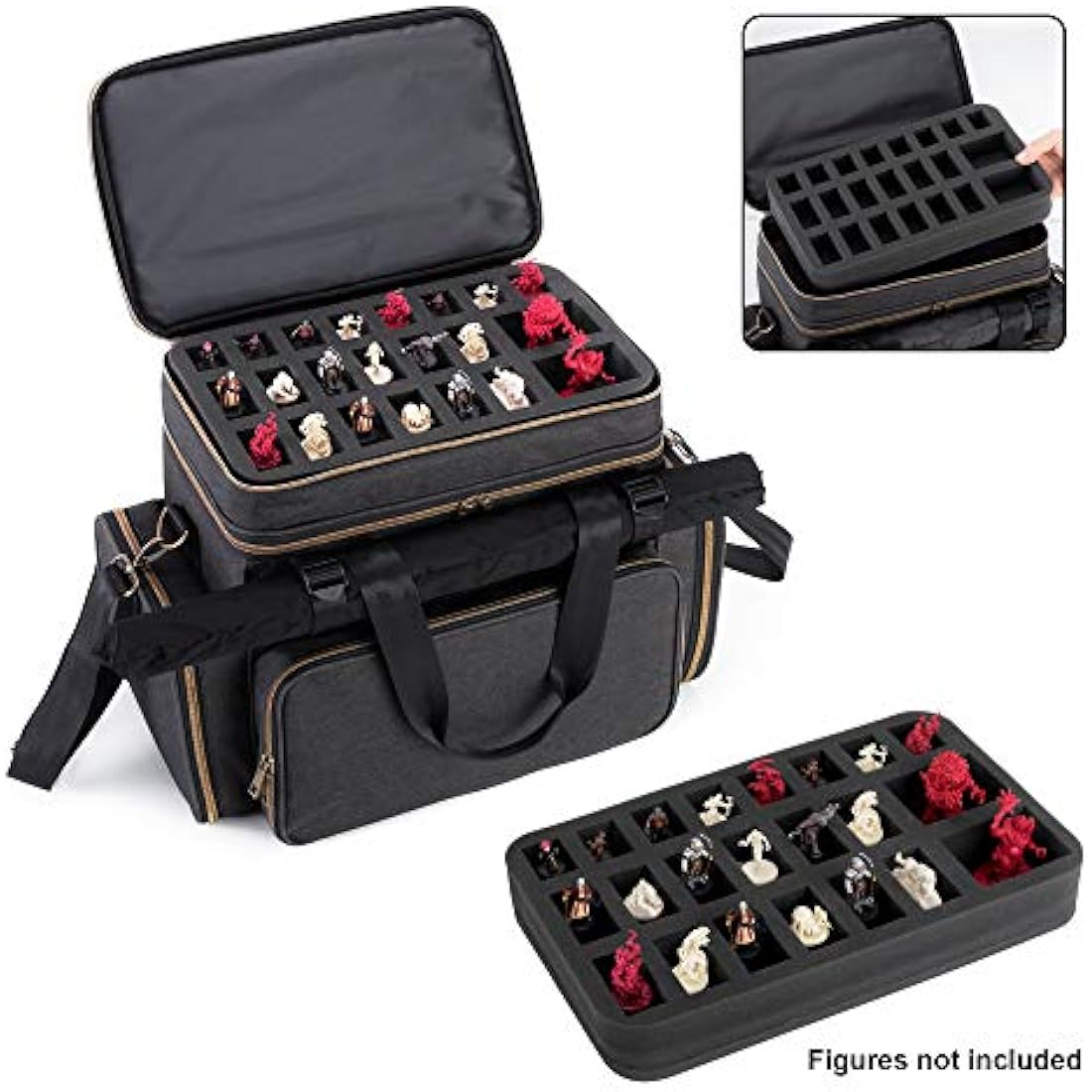 Trunab Tabletop RPG Adventurer's Bag | DND Bag with Miniature Storage