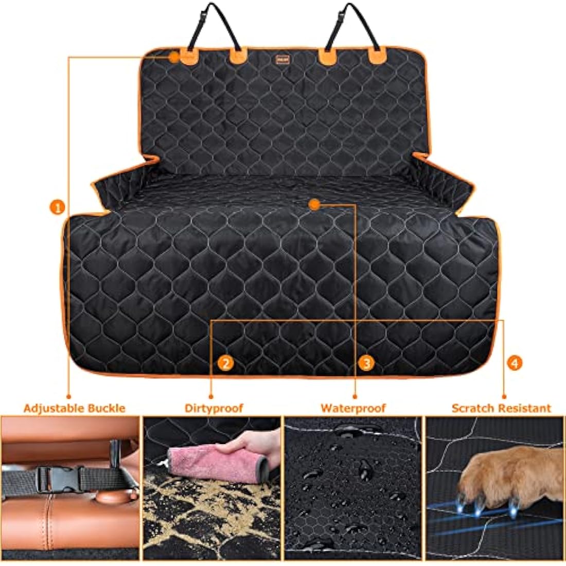 Jolof Store Car Boot Liner for Dogs – Waterproof SUV Bumper Protector