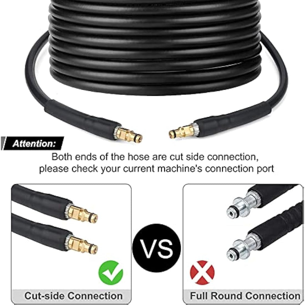 Jolof Store 20m Pressure Washer Hose for Karcher K2-K7 Quick Connect