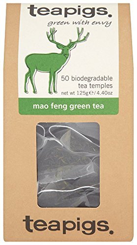 Teapigs Mao Feng Green Tea - 50 Tea Bags (125g) - Pack of 2