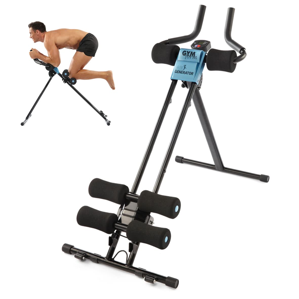 Gymform Ab Generator - Foldable Core Strength Trainer with 5 Intensity Levels