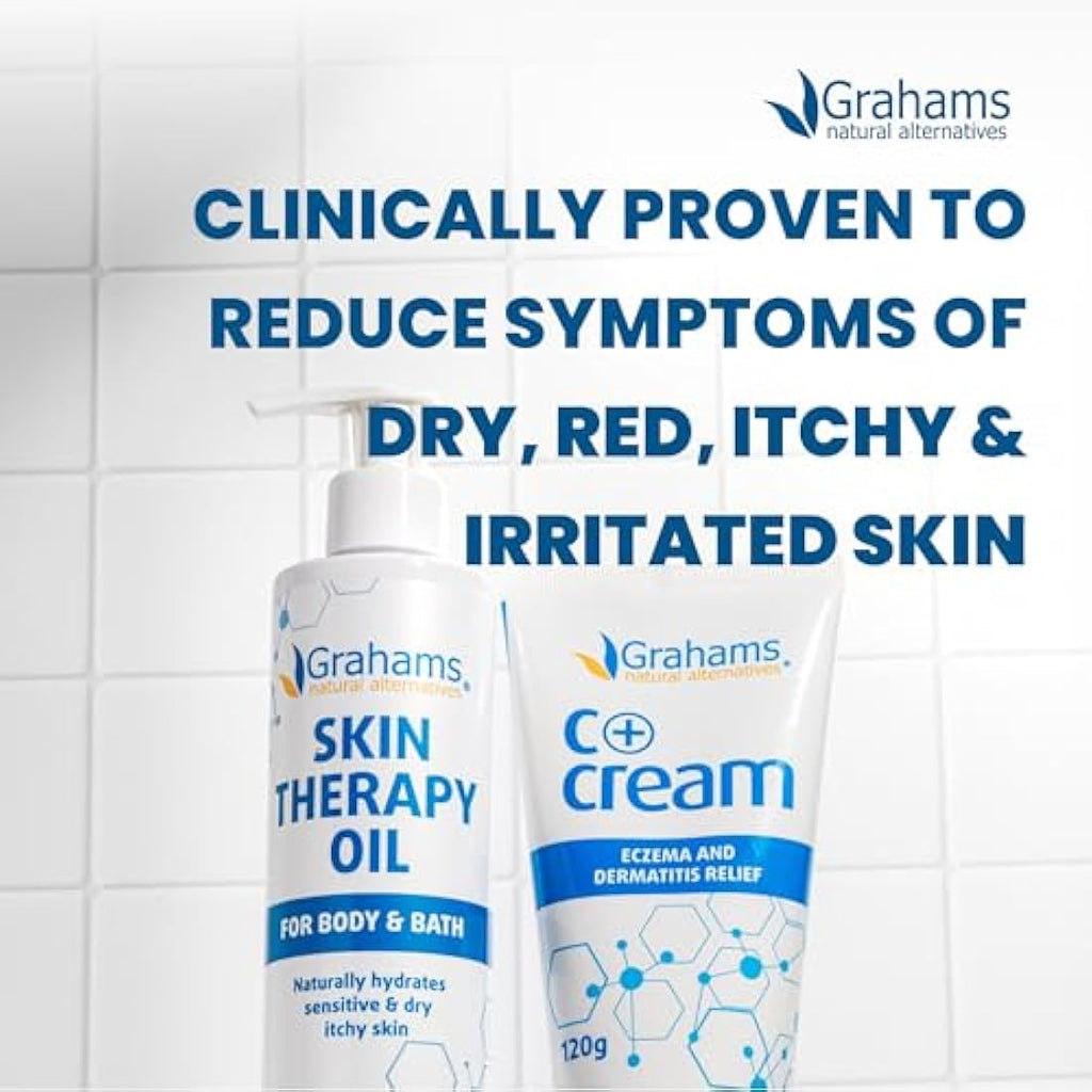 Grahams Natural Skin Therapy Body Oil – Eczema & Itch Relief (220ml)
