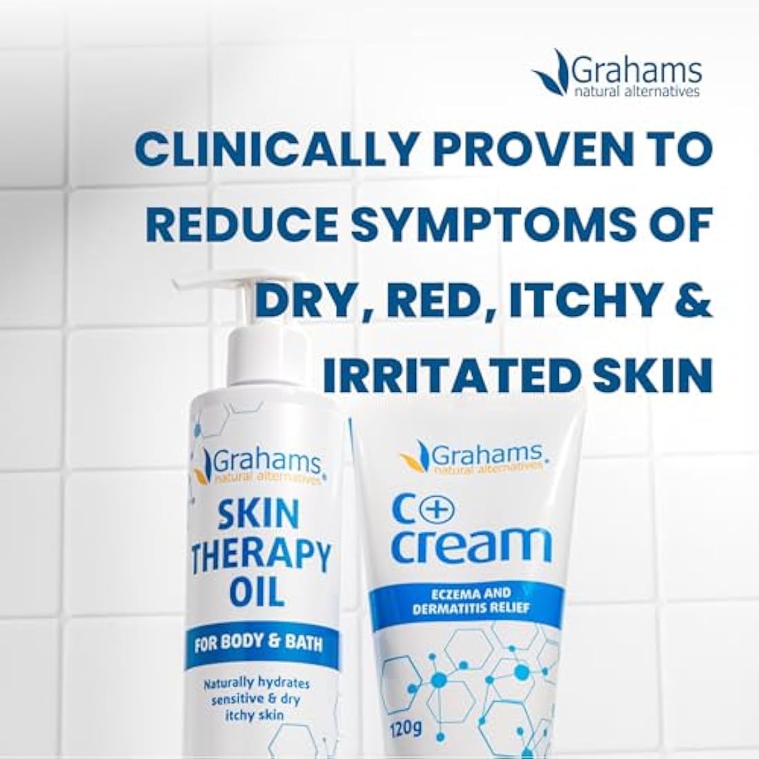 Grahams Natural Skin Therapy Body Oil – Eczema & Itch Relief (220ml)