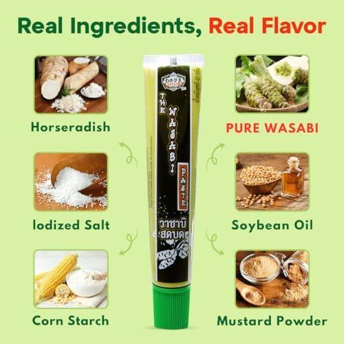 Wasabi-O Real Wasabi Paste – Authentic Japanese Sushi Paste, 3 x 43g