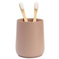 Yew Design Matte Dusty Pink Toothbrush Holder & Cup – Rustproof Resin