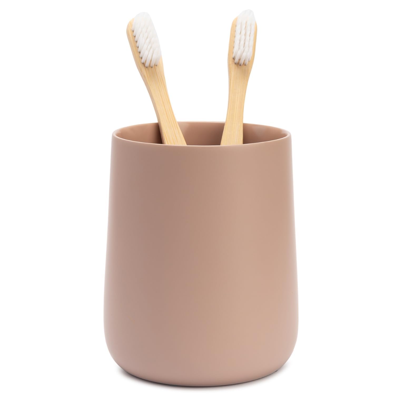 Yew Design Matte Dusty Pink Toothbrush Holder & Cup – Rustproof Resin