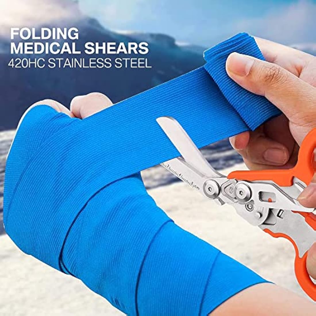 IMKRC Raptor Tactical First Aid Shears – 6-in-1 Rescue Multi-Tool