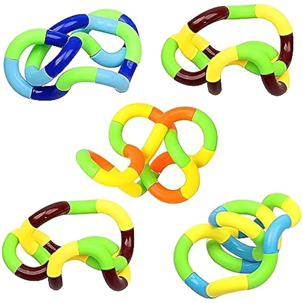 Jolof Store Tangle Fidget Toy – 5 Pcs Sensory Stress Relief Twist (Green)