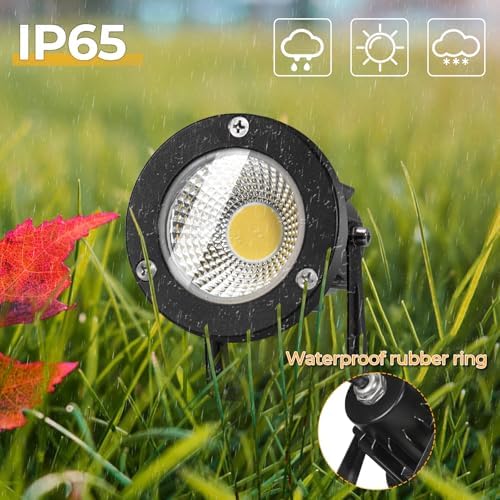 Milpoel 7W COB LED Clip on Spot Lights | IP66 Waterproof - 2 Pack