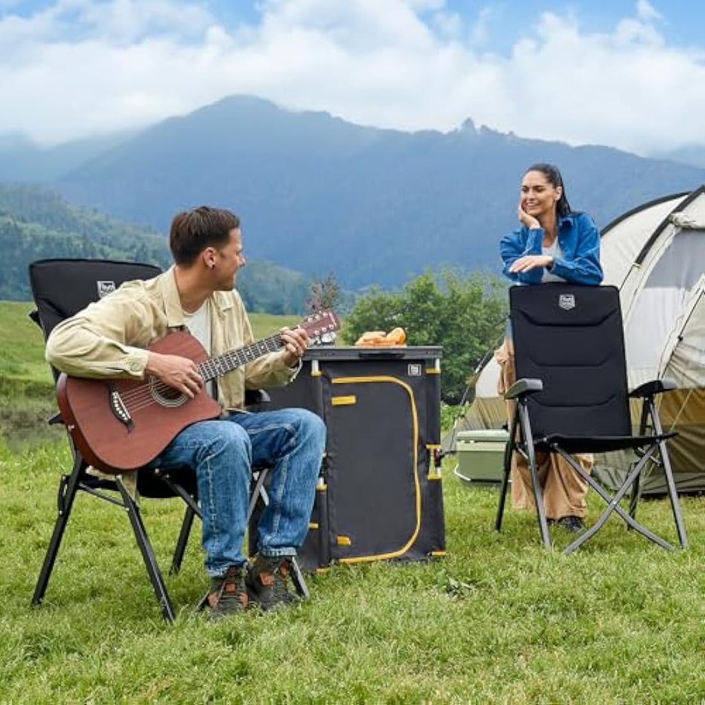 Timber Ridge Heavy Duty Camping Chair | Oversized 4-Position Recliner