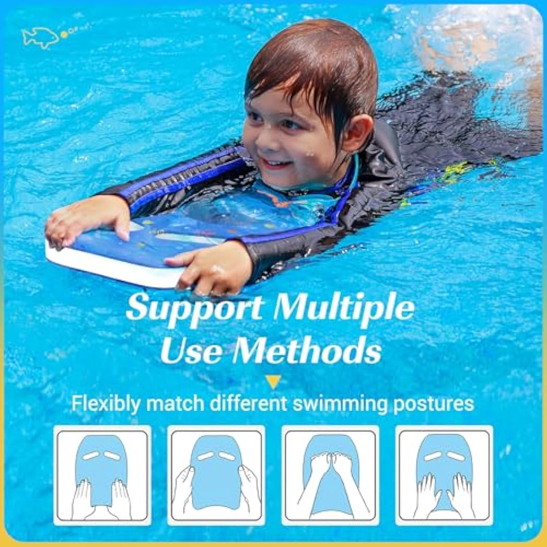 HeySplash Swimming Kickboard – Ergonomic Pool Float for Kids and Adults