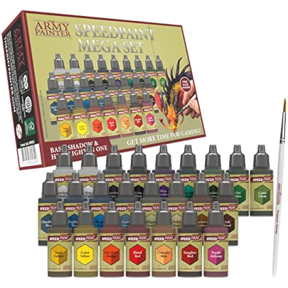 The Army Painter Speedpaint Mega Set – 24 Acrylic Paints for Miniatures