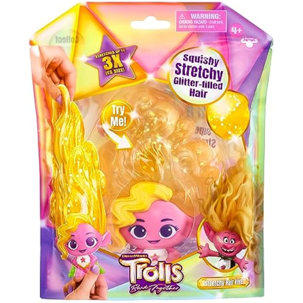 DreamWorks Trolls Band Together Stretchy Hair Viva – Squishy Glitter Doll