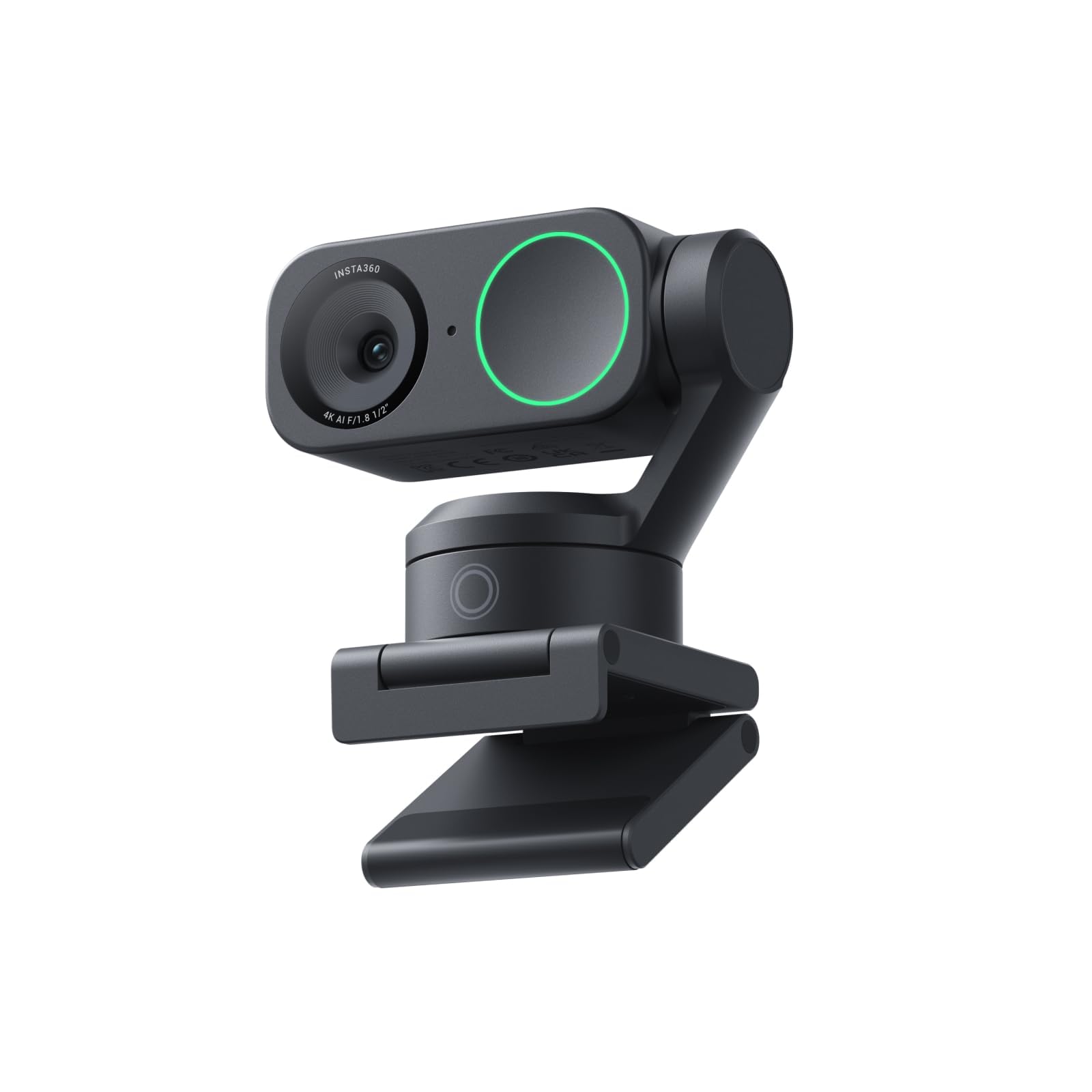 Insta360 Link 2 - 4K PTZ Webcam with AI Tracking and HDR - Black