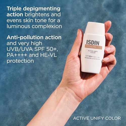 ISDIN FotoUltra 100 Active Unify Color SPF 50+ Tinted Facial Sunscreen