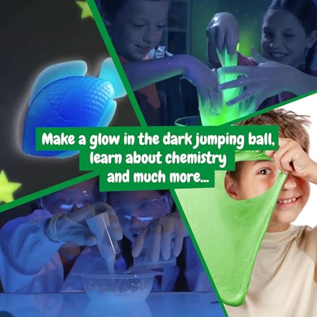 Science4you Glow in The Dark Slime Kit - 10 STEAM Science Experiments