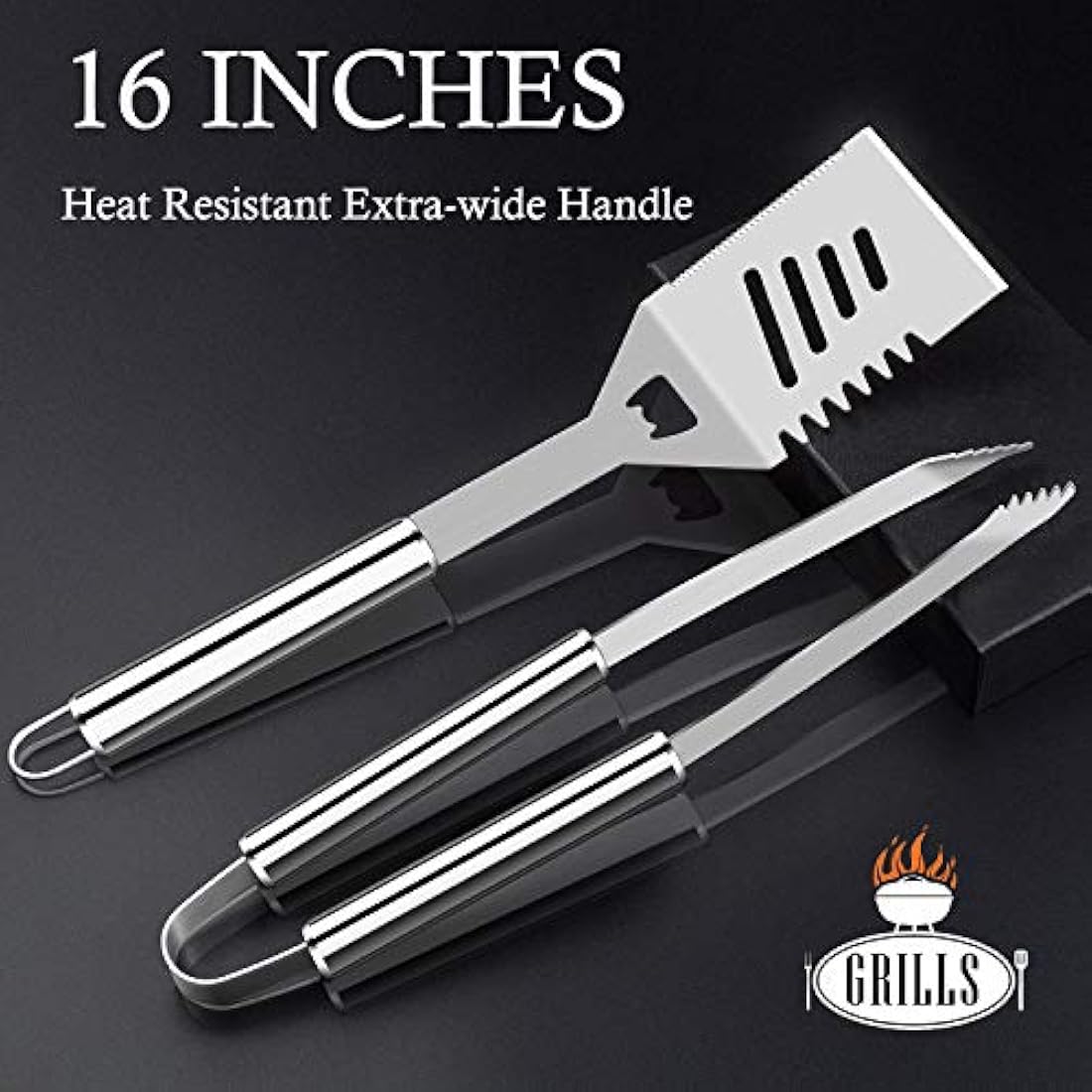 ROMANTICIST 29pcs BBQ Grill Tool Set | Stainless Steel Grilling Accessories