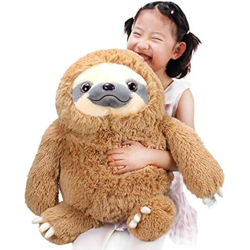 Winsterch Large Sloth Stuffed Animal - 20 Inch Plush Toy - Brown