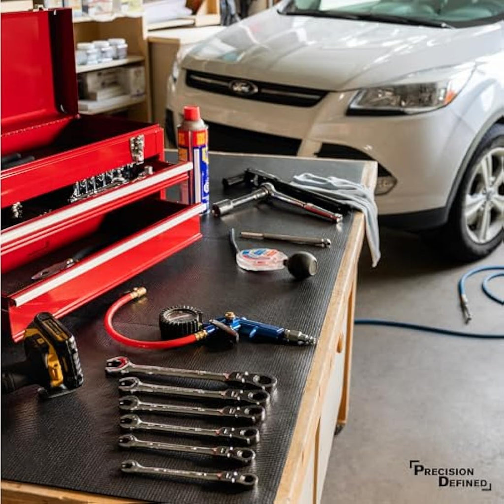 Precision Defined Tool Box Liner – Non-Slip Foam Drawer Mat, Black, 3m