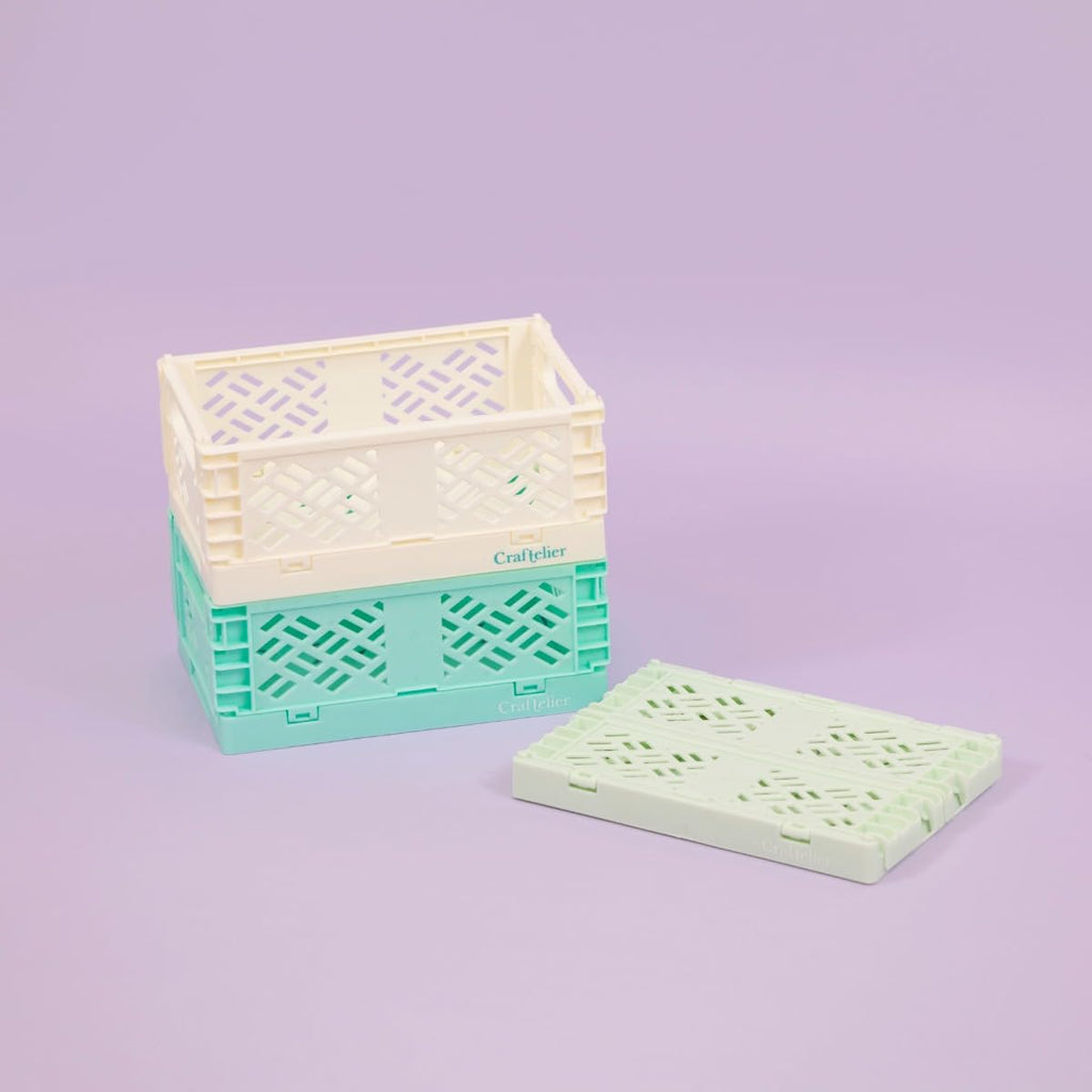 Craftelier - Box for Organization and Storage of Craft Materials | Foldable and Stackable Design | Small Size - image 4