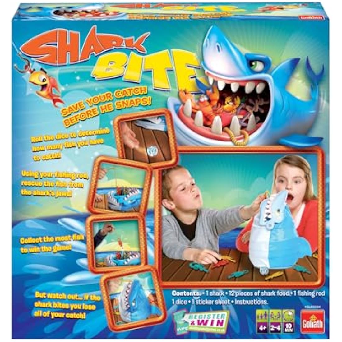 Shark Bite Board Game – Kids Action Fishing Game for Ages 4+