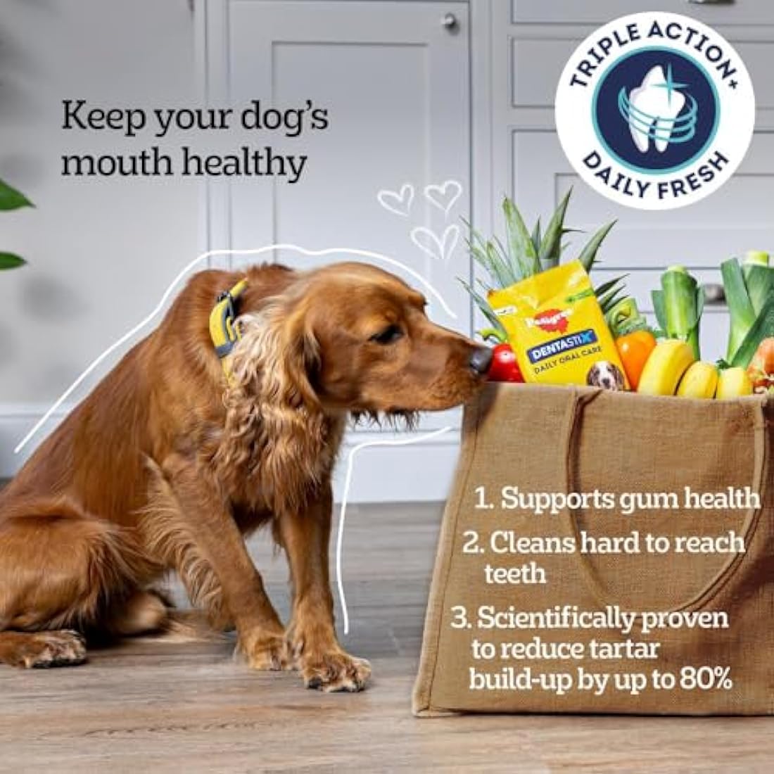 Pedigree Dentastix Fresh Small Dog Dental Chews - 70 Sticks (Pack of 10)