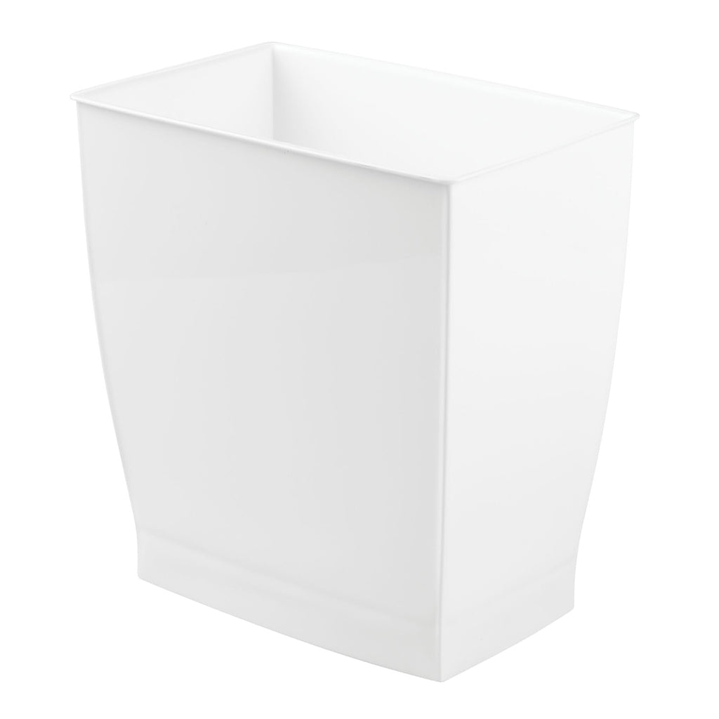 iDesign Mono Rubbish Bin, Plastic, White - image 1