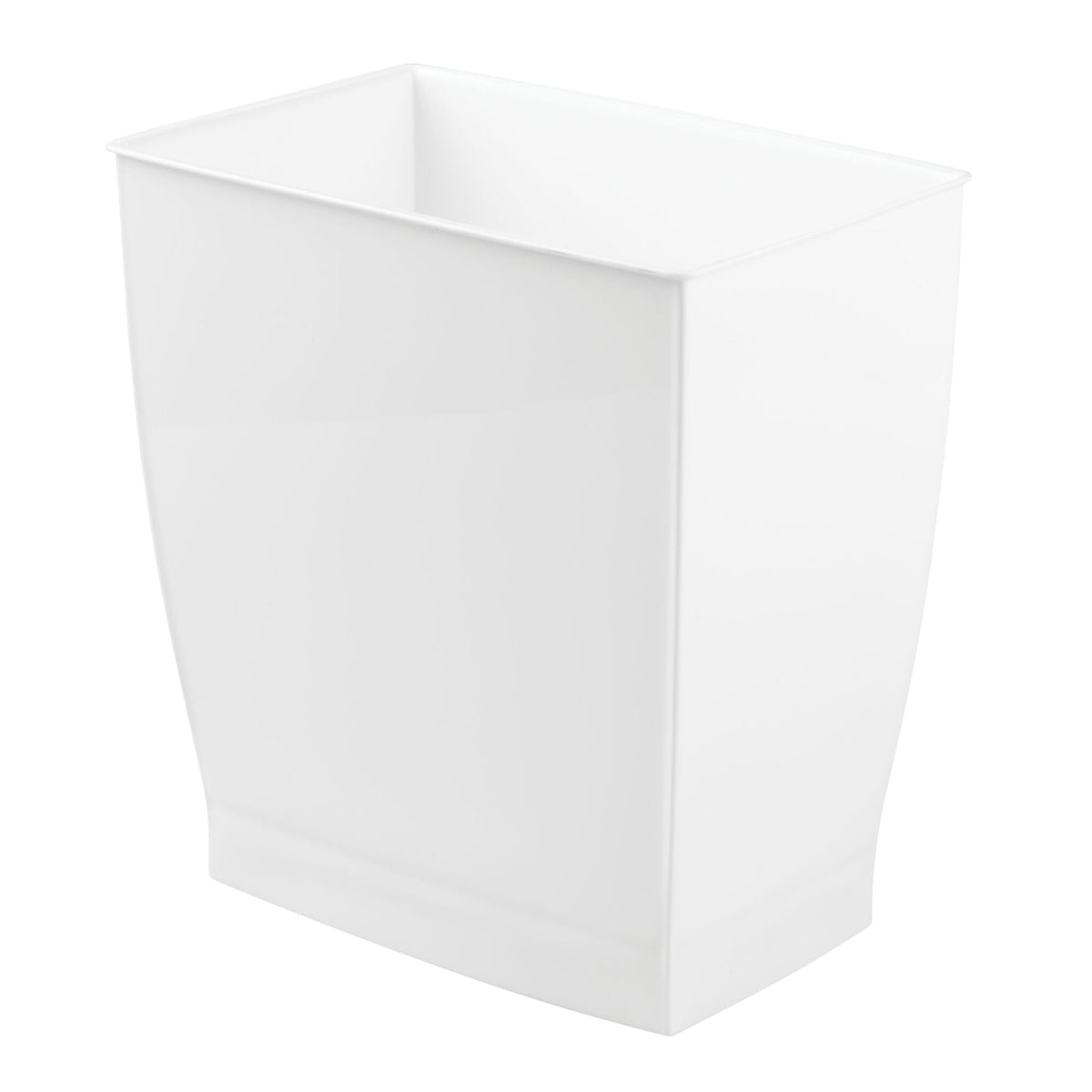 iDesign Mono Rubbish Bin, Plastic, White - image 1