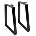 Signstek 16 Inch Metal Trapezoidal Table Legs | Black DIY Coffee Table Legs