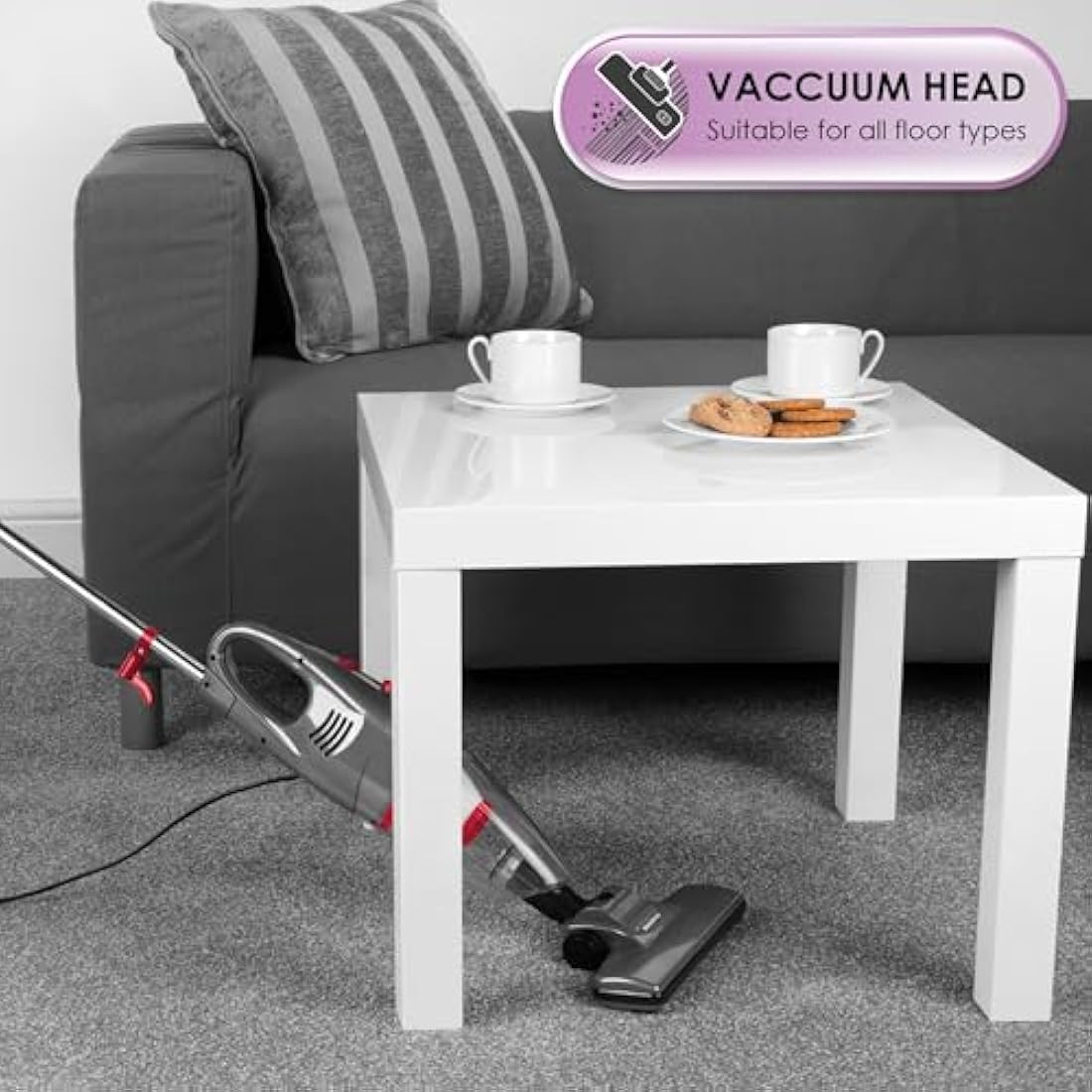 Beldray 2-in-1 Corded Stick Vacuum Cleaner – 600W Handheld with HEPA Filter