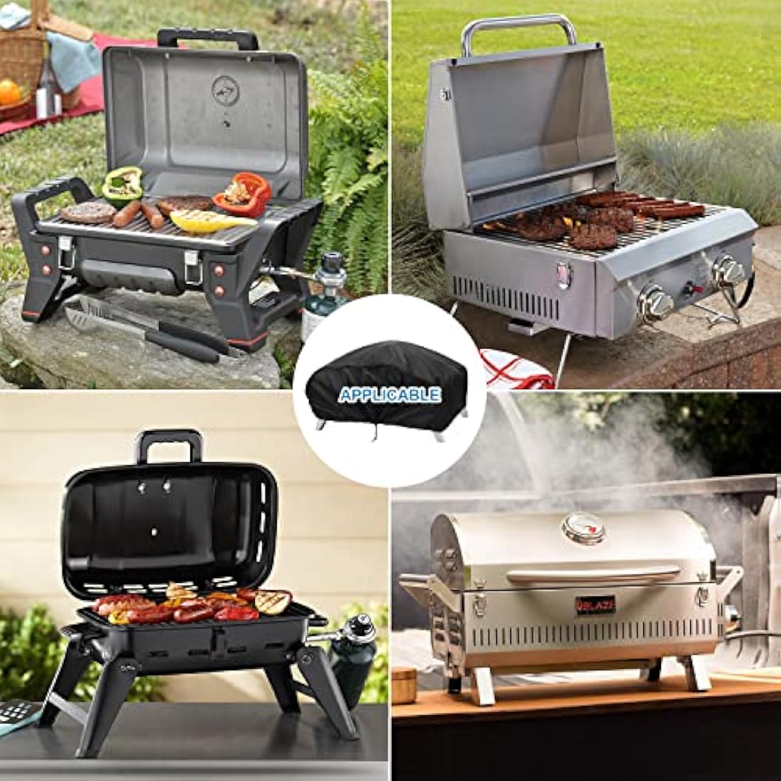 Vansheim Waterproof BBQ Grill Cover for Weber Q1000 | Oxford Fabric