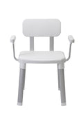 Croydex Modular Shower Seat with Arms - White Height Adjustable Chair