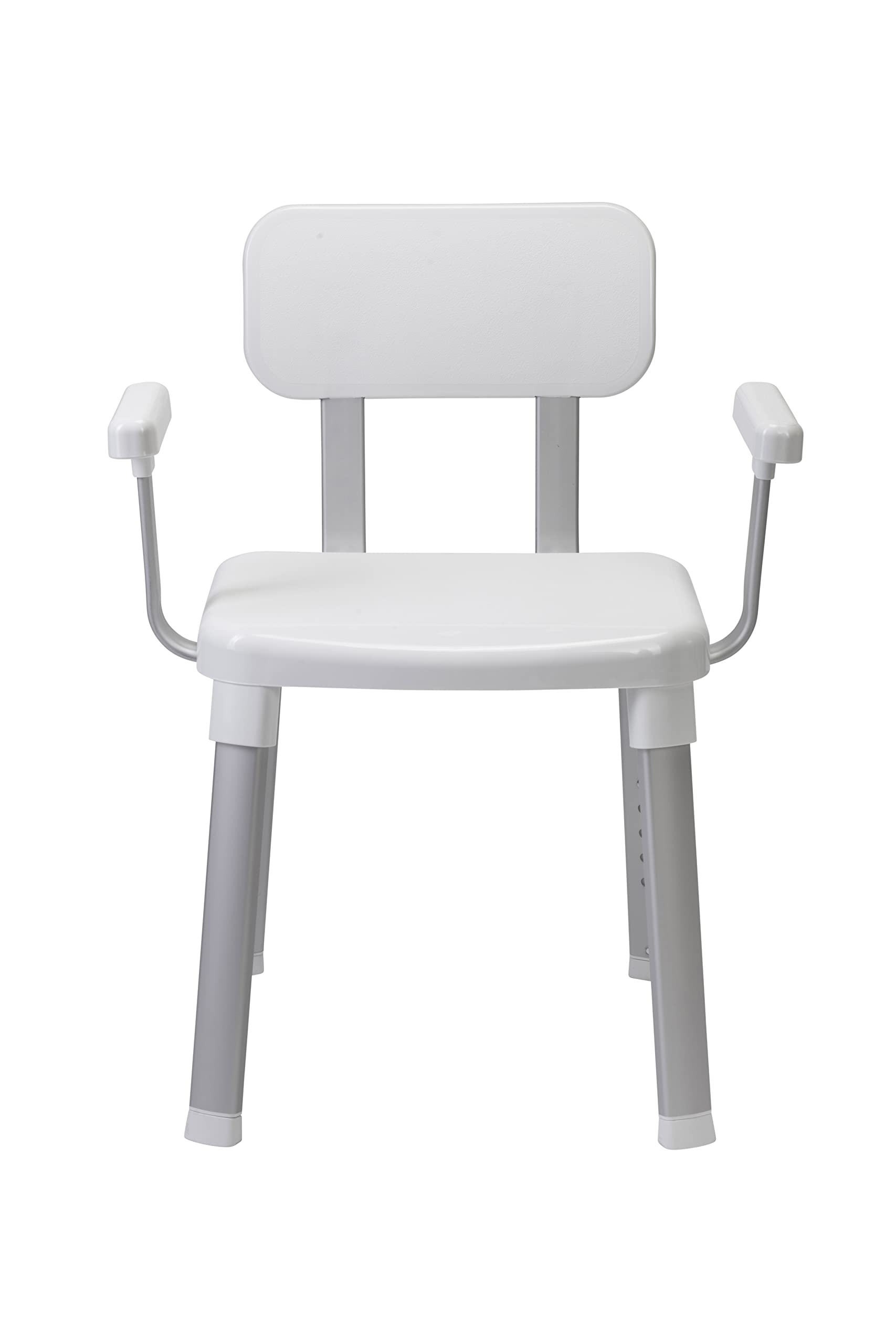 Croydex Modular Shower Seat with Arms - White Height Adjustable Chair