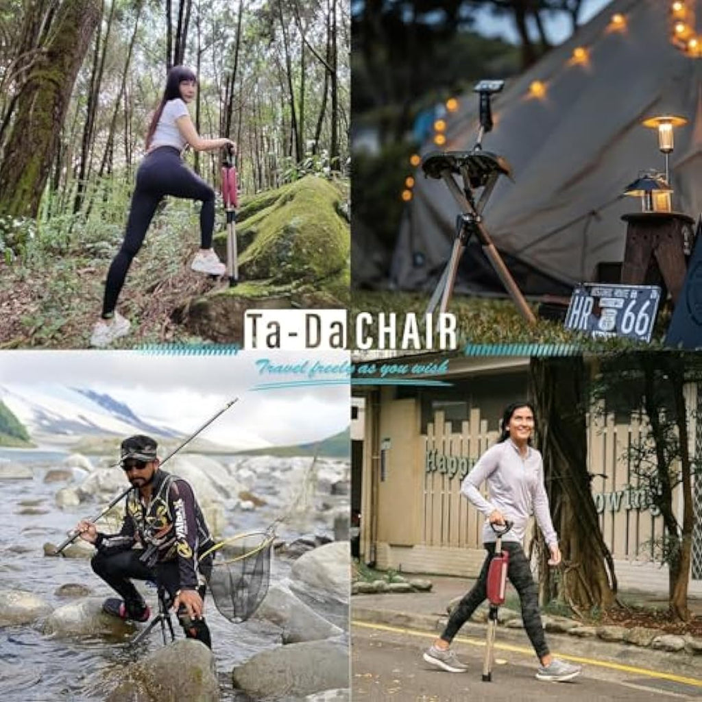 Ta-Da Chair Series 2 PRO | Adjustable Walking Stick with Seat