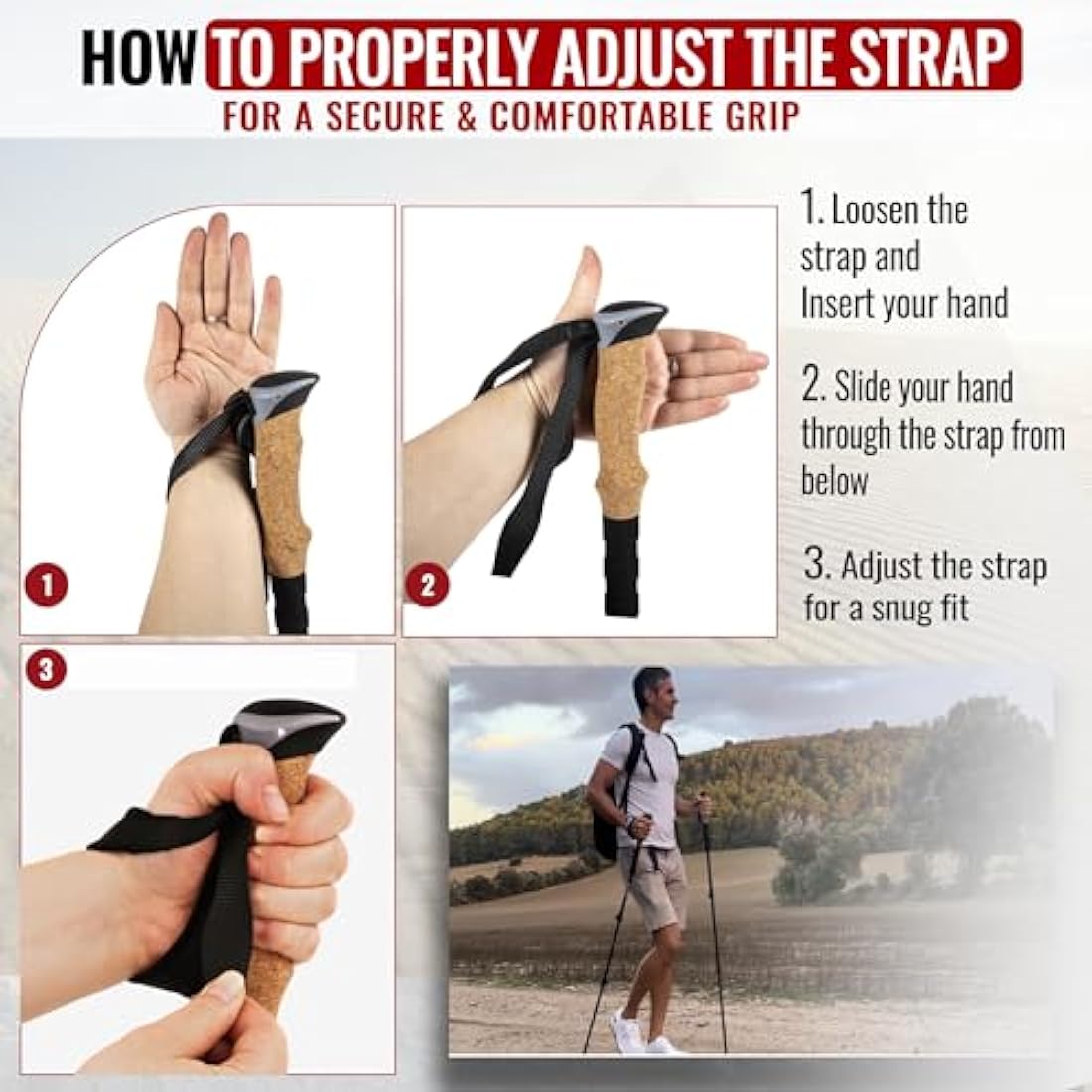 Trekking Poles – 7075 Aluminum Collapsible Hiking Sticks