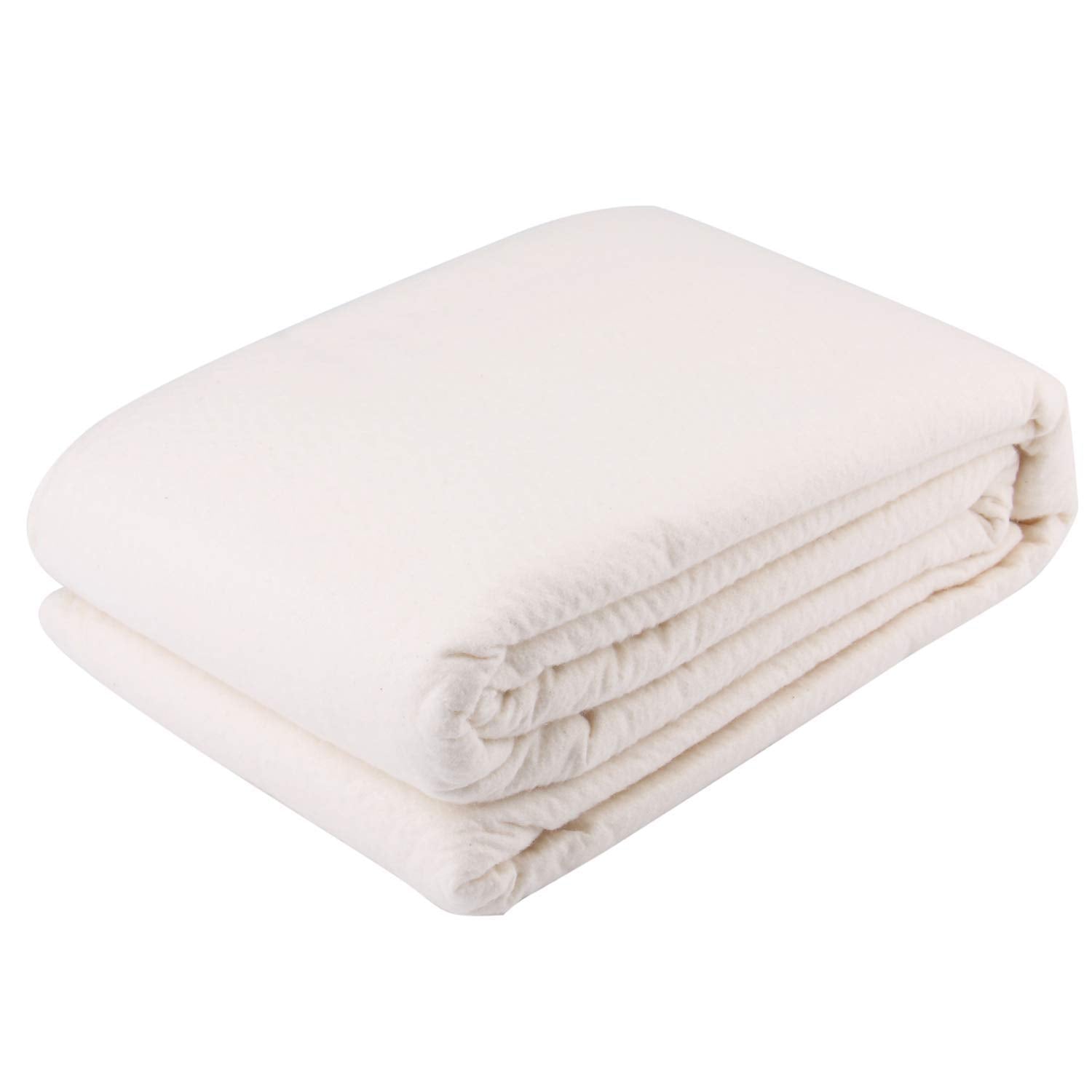 Lawei 100% Natural Cotton Quilt Batting for Sewing & Crafts – 72x90in