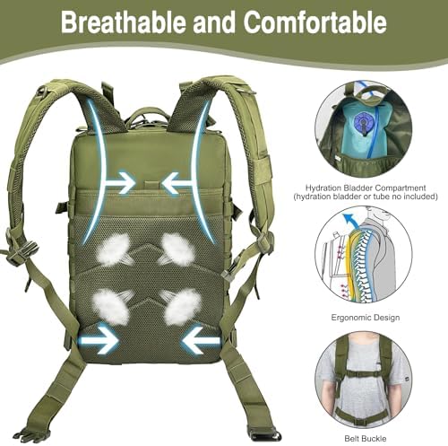 Jolof Store Tactical Military Backpack | 45L Large 3 Day Assault Pack