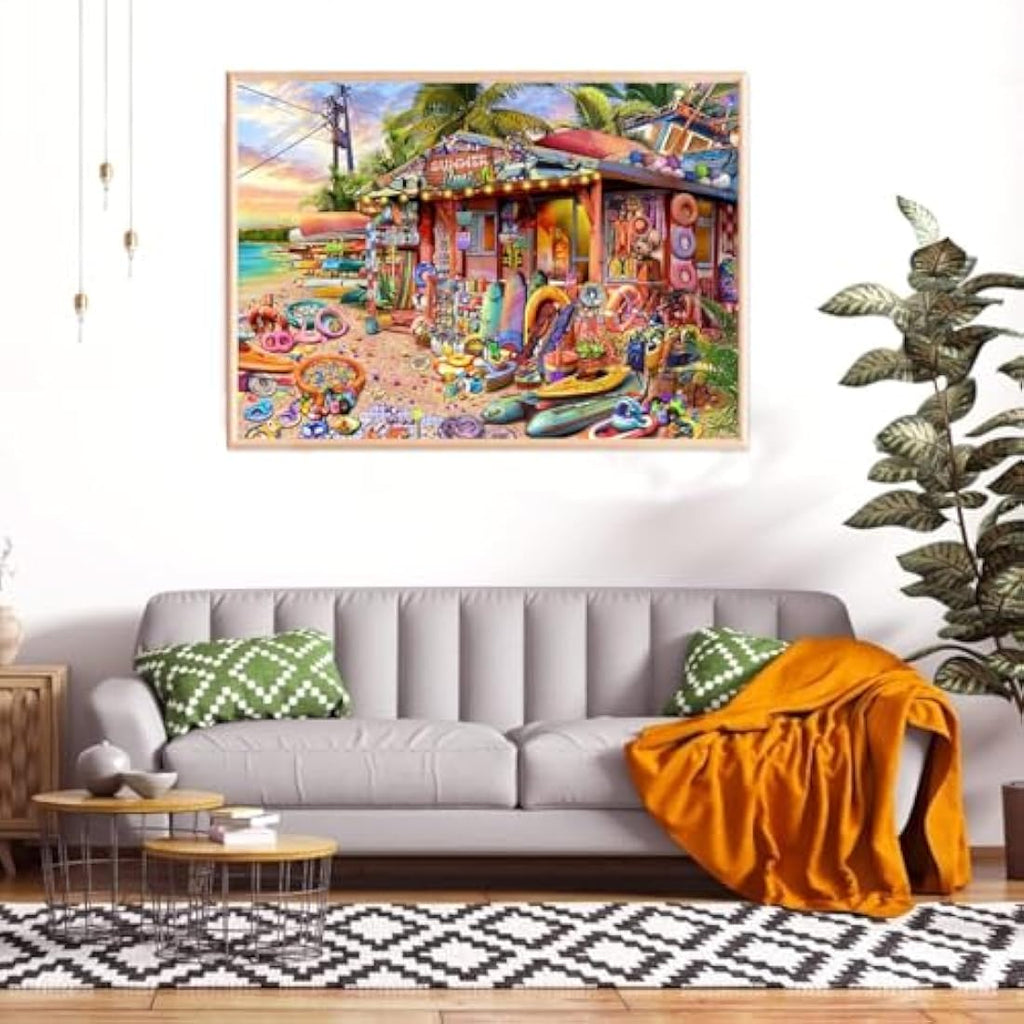 Jolof Store Beach Shop Jigsaw Puzzle - 1000 Piece Game for Adults