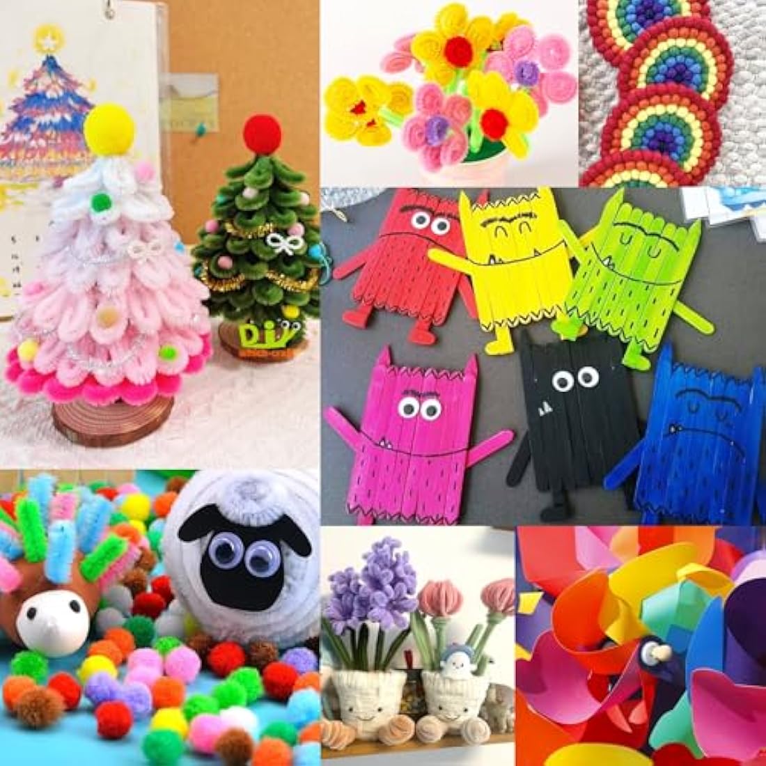 FunzBo Arts and Crafts Supplies Kit for Kids | All-in-One DIY Craft Jar