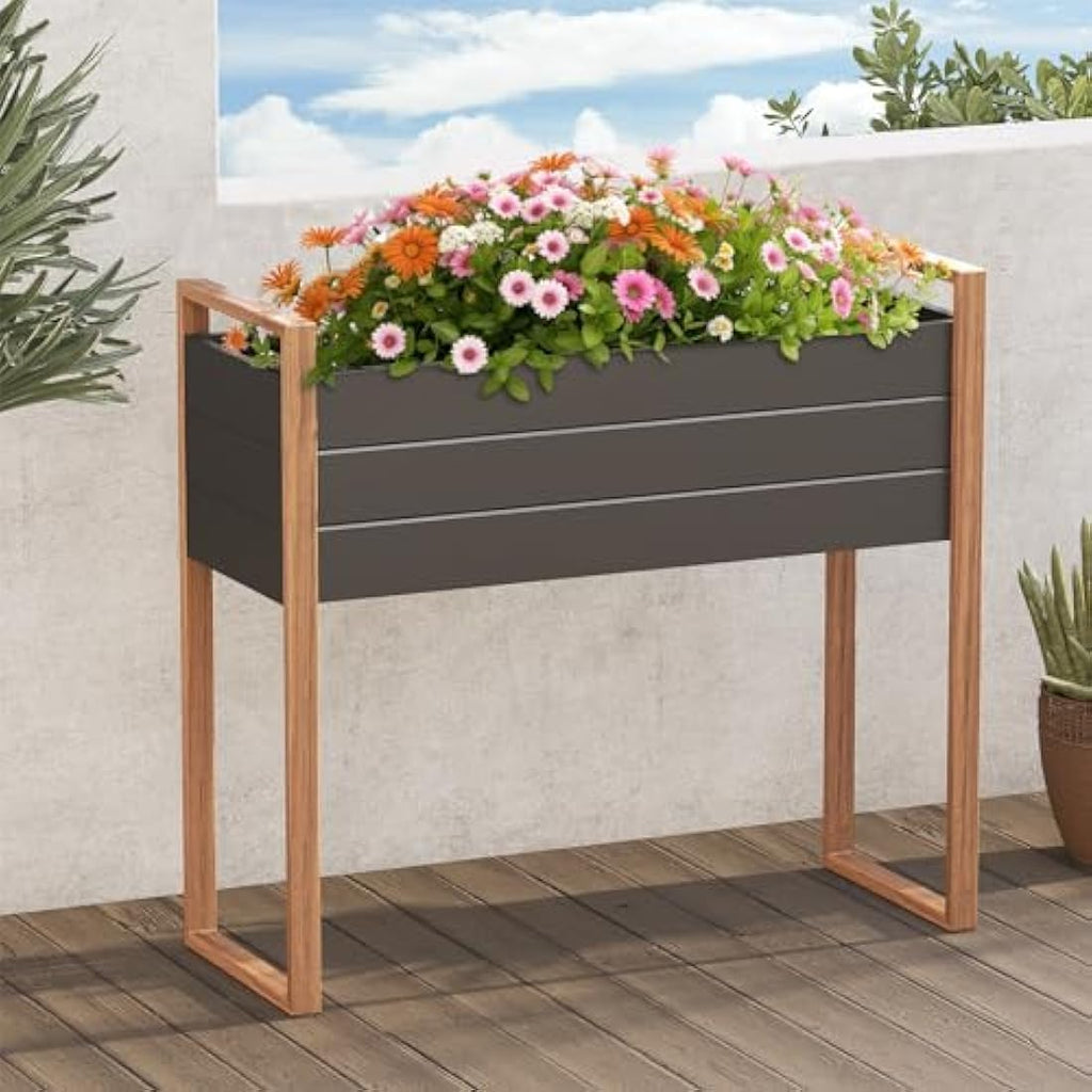 Metal Raised Garden Bed – Elevated Planter with Drainage