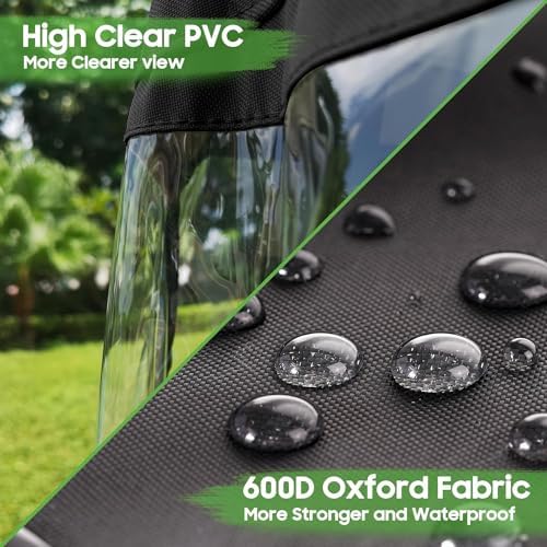 10L0L EZGO TXT RXV Golf Cart Enclosure | 600D Waterproof Heavy Duty Cover